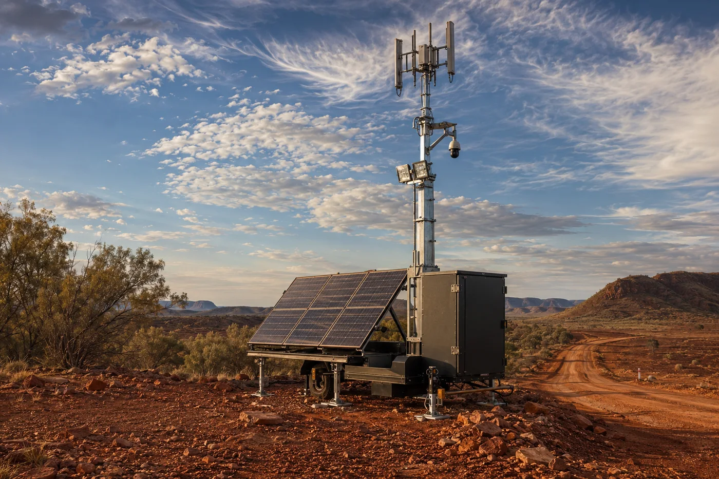 Integrated STG solar communications and surveillance platform